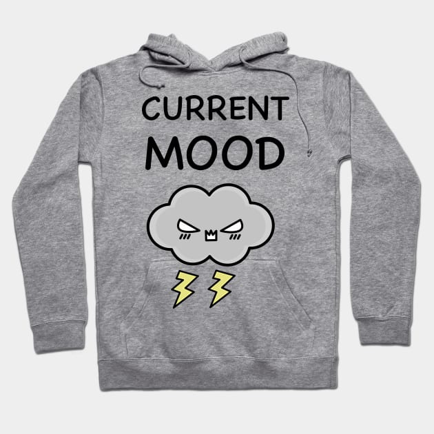 Angry T-Shirt Design With Thunder Cloud Hoodie by happinessinatee